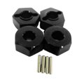 thumbnail image 1 of Xingzhi 4pièce 5MM en Alliage d'Aluminium Roue Adaptateur pour 1/10 AXIAL SCX10 Précision CNC Traité en Alliage d'Aluminium Roue Noir 1Set, 1 of 6