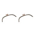 thumbnail image 3 of Maytalsory Metal Arch Frame Kiss Clasp Purse Bag DIY Bead Head Lock Grey 24.5cm 2Set, 3 of 6
