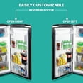 thumbnail image 4 of Koolatron 6.2 cu ft Stainless Steel Compact Fridge with Freezer, Mini Fridge with Large Capacity, Silver, 4 of 7