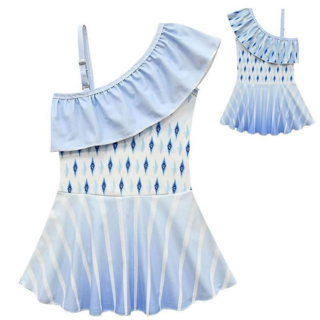 Toddler Girls Two Piece Swimsuit Summer Elsa Cosplay Bathing Suit