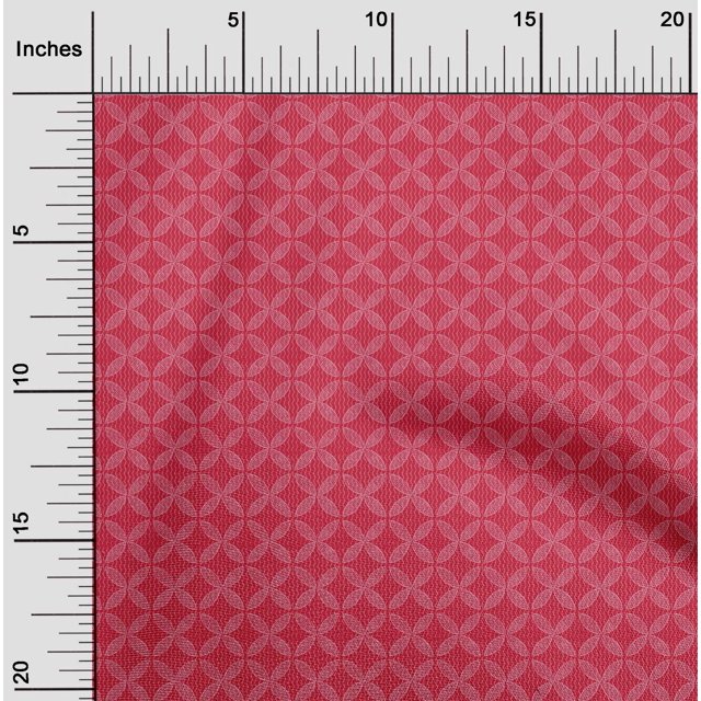 oneOone Georgette Viscose Fabric Floral & Chevron Block Decor Fabric Printed BTY 42 Inch Wide