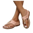 thumbnail image 3 of Women‘s Wedge Flip Flops With Arch Support Casual Summer Open Toe With Arch Support Wedge Sandal, 3 of 9