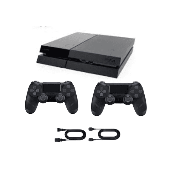 Sony PlayStation 4 (PS4) 500GB Console with Dual Controllers - Refurbished