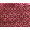 thumbnail image 4 of oneOone Georgette Viscose Red Fabric Geometric Bandhani Craft Projects Decor Fabric Printed By The Yard 42 Inch Wide, 4 of 4