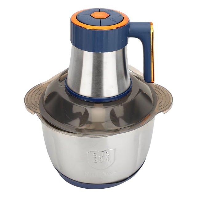 Food Processor, Stainless Steel Vegetable Chopper 500W Detachable Labor Saving Electric Food Chopper for Meat Vegetable