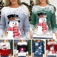 thumbnail image 2 of QualitChoice Chandail Confortable pour Femmes Tissu Doux et Confortable T-Shirt de Noël Per. D 2TG, 2 of 6