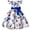 Blue, variant on JIRNDf Flower Girl Dress For Wedding Party Princess Ball Gown Elegant Kids Spring Print Cosplay Ruffle Sleeveles Wednesday Gifts Cosplay Formal Girls Summer Casual Dress Pink 5-6 Years