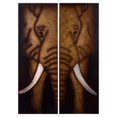 thumbnail image 1 of Truu Design Two Piece Elephant Wall Art, 1 of 2