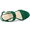 thumbnail image 4 of BLISSFUL STEP Women's Slingback Platform Chunky Heeled Sandals, 4 of 6