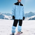 thumbnail image 4 of Timegard Rompers for Women 1 Piece Winter Outdoor Warm Snowsuits Ski Suits Windproof Jumpsuits for Men, 4 of 7
