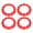 Red, variant on ATV Wheel Trim Hub Protection Decor Rim Cap High Strength Plastic Sporty Look 10 Inch for Go Kart
