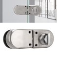 thumbnail image 4 of Shower Door Lock, Sliding Glass Door Lock Double Opening Stainless Steel  for Kitchen for Office for Home, 4 of 8