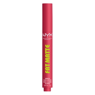 NYX Professional Makeup Rouge à Lèvres Fat Matte Couleur Lisse, Pink Puff (Rose)