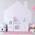 thumbnail image 2 of Teamson Kids Ensemble de Cuisine de Jeu en Bois Design Modulaire Moderne Blanc/or Rose, 2 of 10