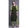 thumbnail image 2 of Bimba Robe Kurti Longue en Coton Imprimé Tunique Droite Robes pour Femmes Haut Indien-Petit, 2 of 6