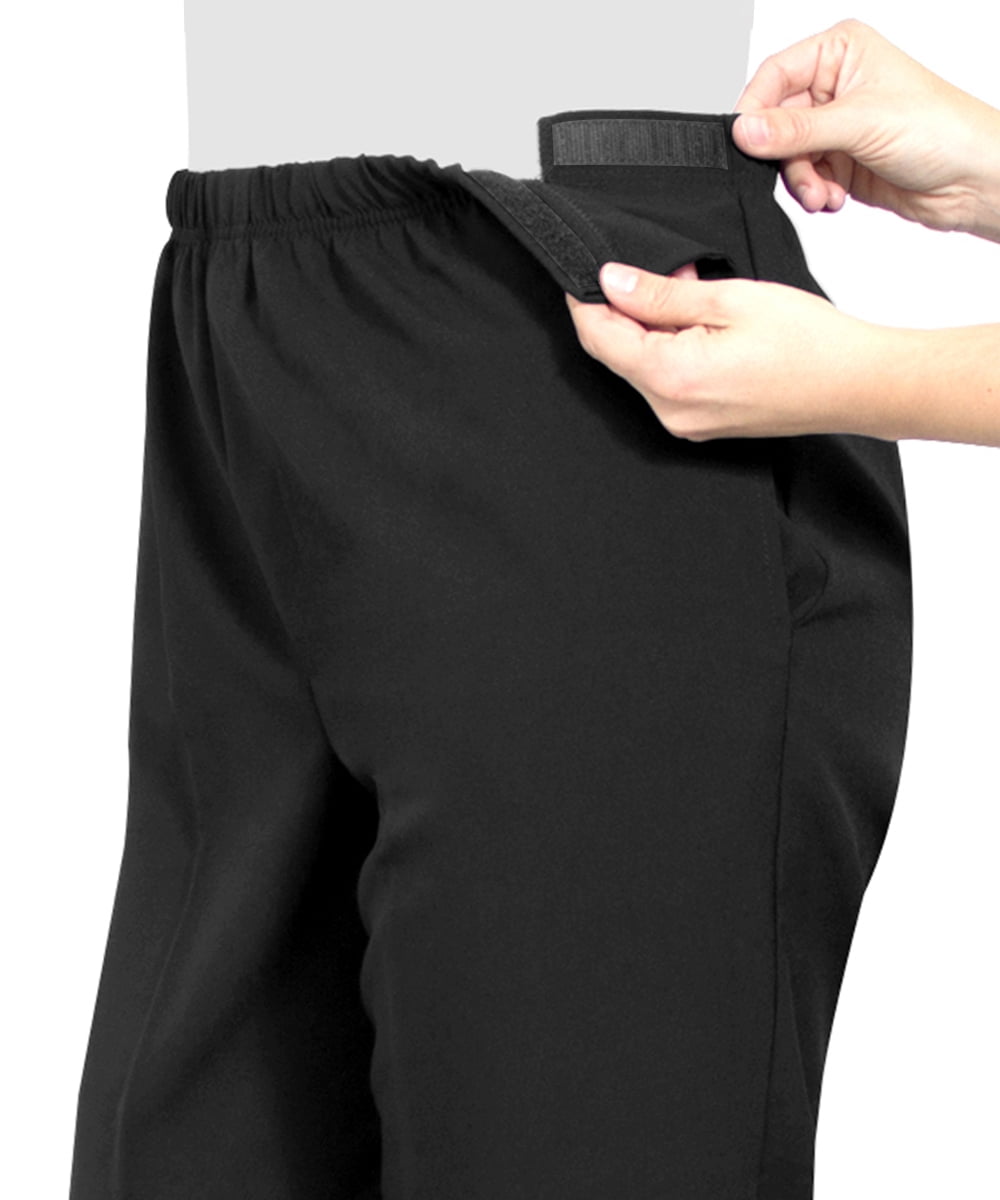 Silvert's Women's Open Side Gab Pants, Black, S