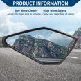thumbnail image 3 of Unique Bargains Motorcycle Rear View Mirrors Side Rearview Mirror Adjustable Aluminum Alloy 1 Set Black Titanium Tone M8/M10 Prismatic Shape, 3 of 7