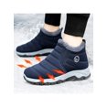 thumbnail image 4 of UKAP Mens Comfortable Slip On Snow Boots Work Breathable Lightweight Fuzzy Winter Shoes Blue 9, 4 of 9