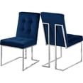 thumbnail image 1 of Meridian Furniture Alexis Velvet Dining Chair in Navy (Set of 2), 1 of 7