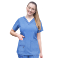 thumbnail image 1 of Adar Pro Heather Scrubs For Women - Elevated V-Neck Scrub Top, 1 of 7