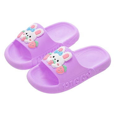 Ediodpoh kids Slippers for Kids Soft Comfortable Outdoor Summer Sandals Lightweight Breathable Toddler Shoes for Boys and Girls Age 3 12 Kids Slippers Purple 14.5