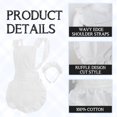 thumbnail image 4 of Aspire Retro Ruffle Apron with Headband, Adjustable Kitchen Cooking Apron for Toddler, Vintage Baking Apron Maid Costume, 4 of 7