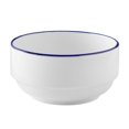thumbnail image 2 of Mainstays 12-Piece Blue Rim Stoneware Dinnerware Set, 2 of 5