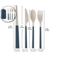 thumbnail image 1 of Dvruxg Cutlery Sets - Plastic Forks, Knives & Spoons with Organizer | Plastic & Disposable Options Available | Great Value Dining Sets for Home & Events, 1 of 5