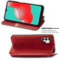 thumbnail image 2 of Case for Samsung Galaxy A32 5G Flip Cover Wallet Flip Cover Magnetic Protective - Red, 2 of 5