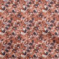 thumbnail image 1 of oneOone Viscose Chiffon Orange Fabric Abstract Floral Sewing Craft Projects Fabric Prints By Yard 42 Inch Wide, 1 of 5