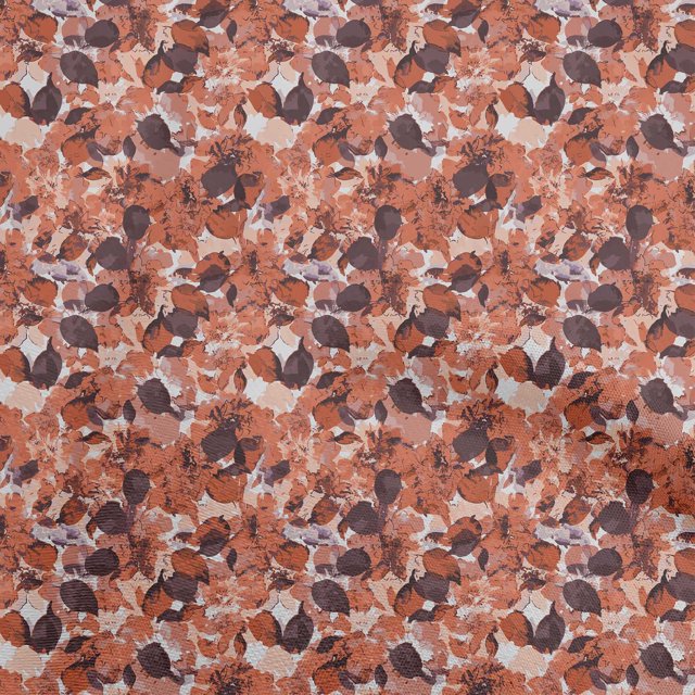 oneOone Viscose Chiffon Orange Fabric Abstract Floral Sewing Craft Projects Fabric Prints By Yard 42 Inch Wide