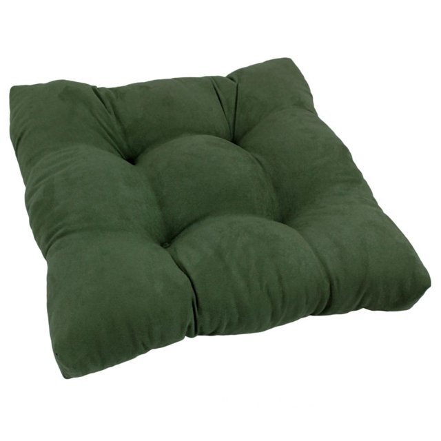 19-inch Squared Microsuede Tufted Dining Chair Cushion