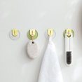 thumbnail image 4 of Baohd 4 Pieces Multi-Purpose Hook Self Adhesive Wall Hanger Clothes Handbag Key Hooks Punch-free Rack Strong Bearing Home Storage Clear, 4 of 9