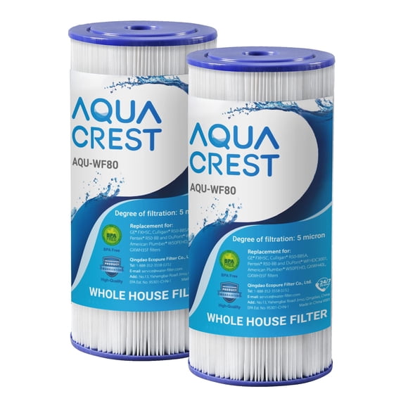 AQUACREST FXHSC Water Filter, Compatible with GE FXHSC, Culligan R50-BBSA, Pentek R50-BB and Dupont WFHDC3001, American Plumber W50PEHD, GX