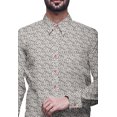 thumbnail image 4 of BESTMAN Long Sleeve Formal Shirt For Men Printed Button Down Cotton Men Shirts, 4 of 5