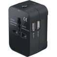 thumbnail image 1 of Travel Adapter, Worldwide All In One Universal Travel Adaptor Wall AC Power Plug Adapter Wall Charger with Dual USB Charging Ports, 1 of 6