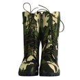 thumbnail image 3 of Dakaela Women's Combat Boots Lace up Chunky Heel Platform Ankle Booties Green Motorcycle Riding Shoes, 3 of 4