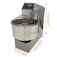 thumbnail image 2 of 40L Commercial Double Action Double Speed Dough Mixer Stainless Steel 110V, 2 of 11