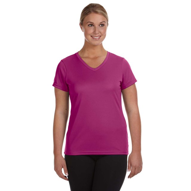 Augusta Sportswear T-Shirt Évacuant l'Humidité pour Femmes, TG, Rose Poudré