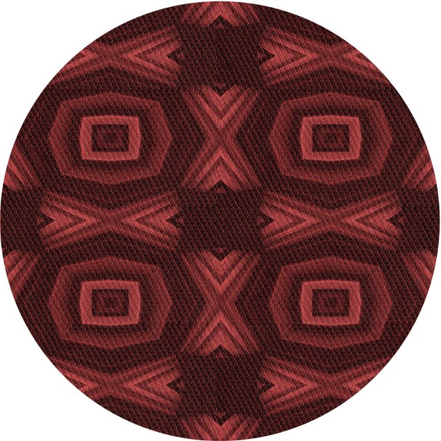 Ahgly Company Tapis Rond Lavable en Machine Intérieur Transitionnel Marron Chocolat, 8 Pieds Rond