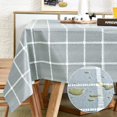 thumbnail image 1 of Fall Sunflower Vinyl Tablecloth Rectangle Plastic PVC Oilcloth Tablecloths Wipeable Table Cloth Cover for Foot Folding Tables Kitchen Dining Room Table Crafting x, 1 of 7