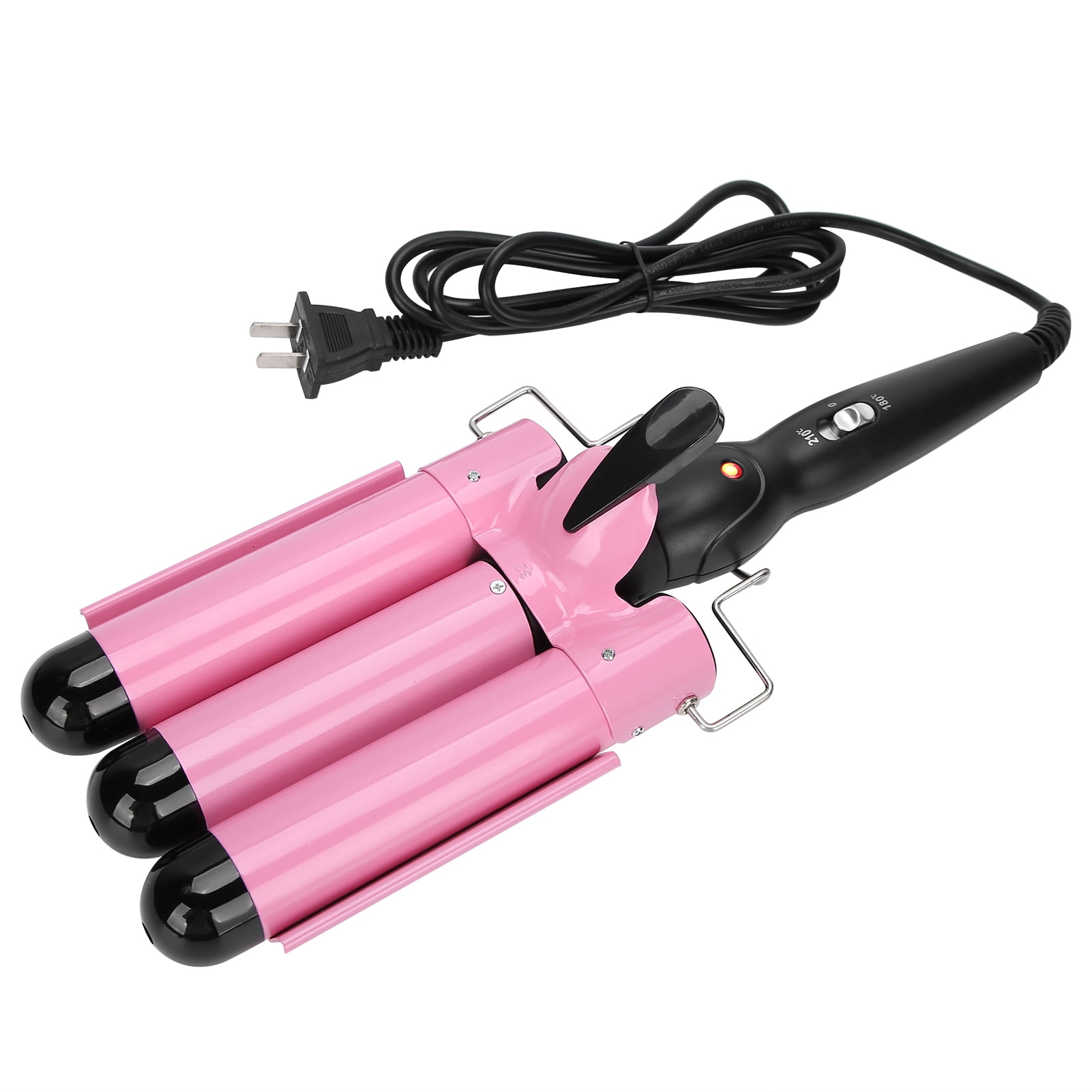 3 Barrel Curling Iron Wand Adjustable Hair Curler Waver Crimper Hair Styling Tool 110V~240VUS Plug 32mm