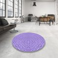 thumbnail image 4 of Ahgly Company Machine Washable Indoor Square Transitional Blossom Pink Area Rugs, 7' Square, 4 of 7
