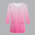 thumbnail image 4 of Funicet Hauts pour Femmes, Vêtements pour Femmes, Nouvelle Mode T-Shirt Décontracté Col en V Imprimé Col Rond Manches 3/4 Vêtements d'Allaitement Haut, Hauts Manches 3/4 pour Femmes, Hauts Décontractés pour Femmes, 4 of 5