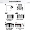 thumbnail image 3 of Mesh Screen with Magnetic Closure - Heavy Duty Magic Door Screen Closure with Magnets for Sliding, Patio, French, Front and Back Door, Kid and Pet Friendly, Easy Install, 3 of 5