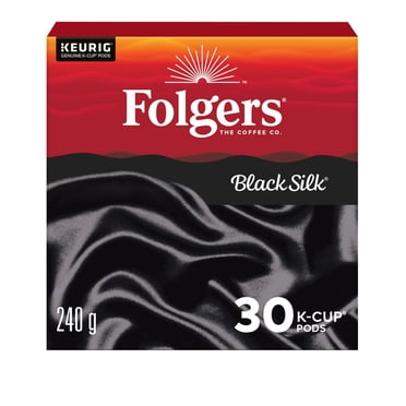 Folgers Noir Soyeux Torréfaction Noire Capsules de Café K-Cup, 30 Capsules