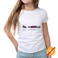 thumbnail image 2 of T-Shirt à Col Rond pour Filles - Wild Horse - Blanc par DelSol pour Femmes - 1 Pce T-Shirt (YS), 2 of 2