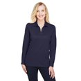 thumbnail image 1 of Ladies' CrownLux Performance Plaited Long-Sleeve Polo - NAVY - 2XL, 1 of 3