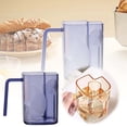thumbnail image 1 of Toothbrush Cup With Toothbrush Square Toothbrush Cup Large Capacity Toothbrush Cup For Bathroom Transparent Toothbrush Cup With Drain by The Cup Acrylic Cups Porcelain Coffee Mugs Large Young And, 1 of 3