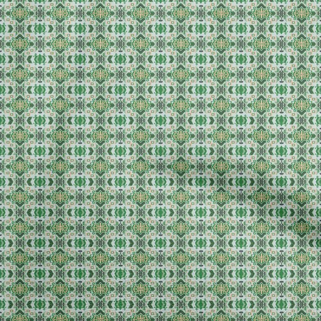 oneOone Velvet Green Fabric Asian Kilim Sewing Craft Projects Fabric Prints By Yard 58 Inch Wide